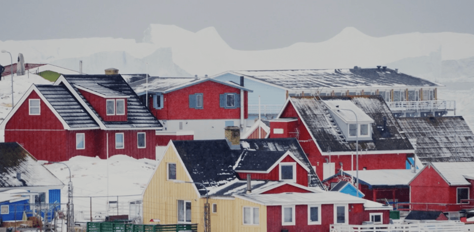 A still from a Walmart video celebrating 30 years in Yellowknife shows footage from Ilulissat, Greenland.